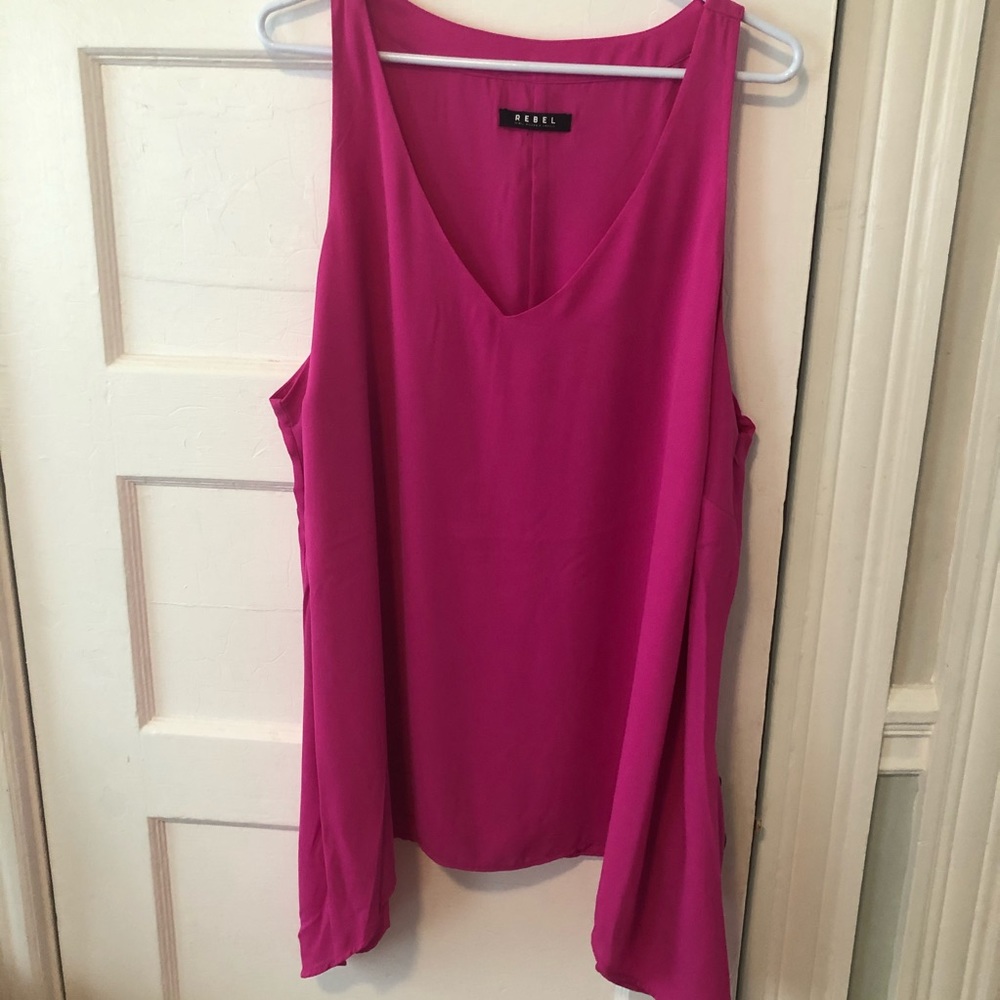REBEL  hot pink blouse long tank